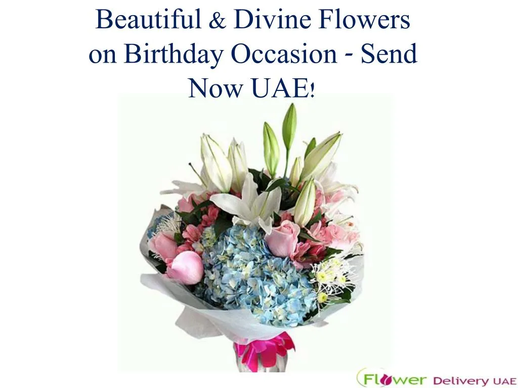 beautiful divine flowers on birthday occasion