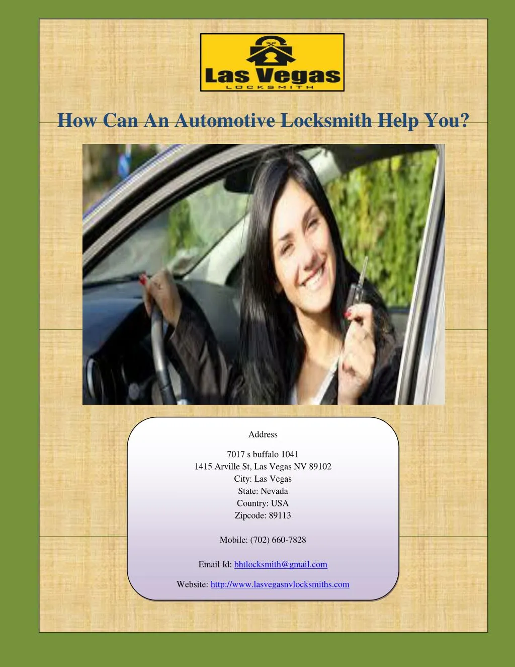 how can an automotive locksmith help you