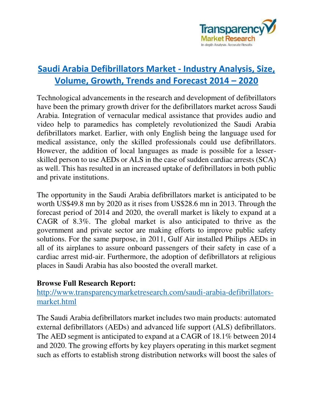 saudi arabia defibrillators market industry