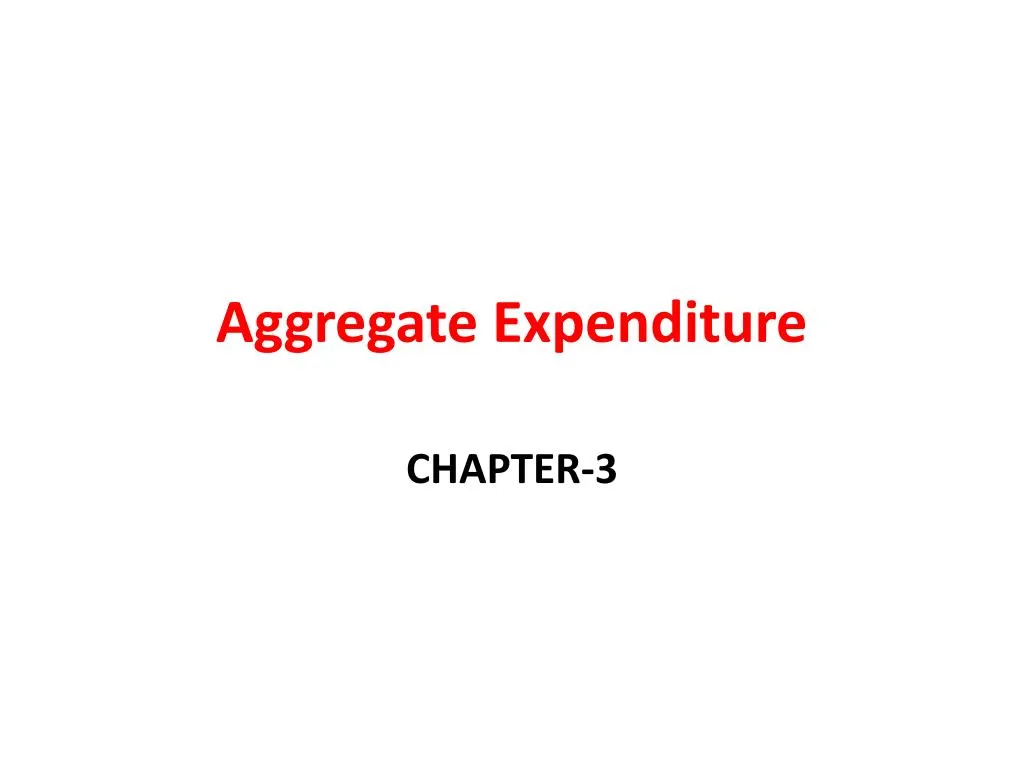 aggregate expenditure