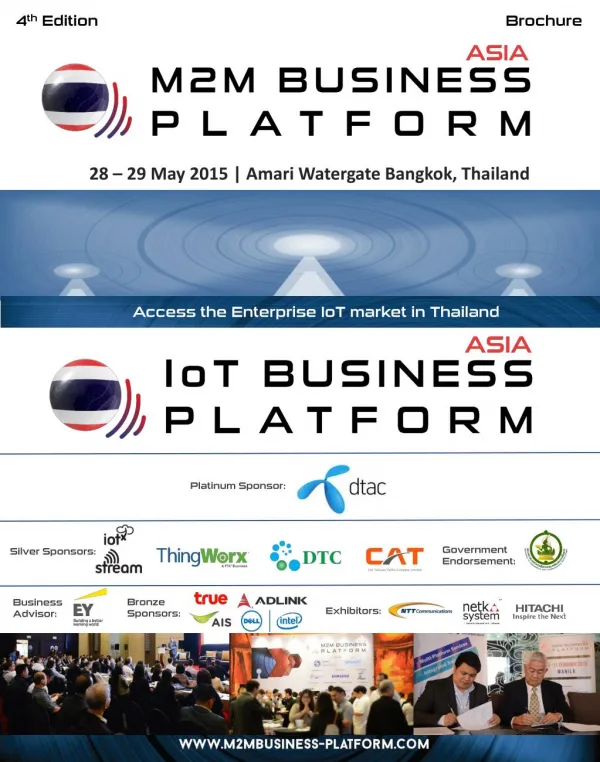 Asia M2M/IOT Business Platform, 28-29 May, Bangkok