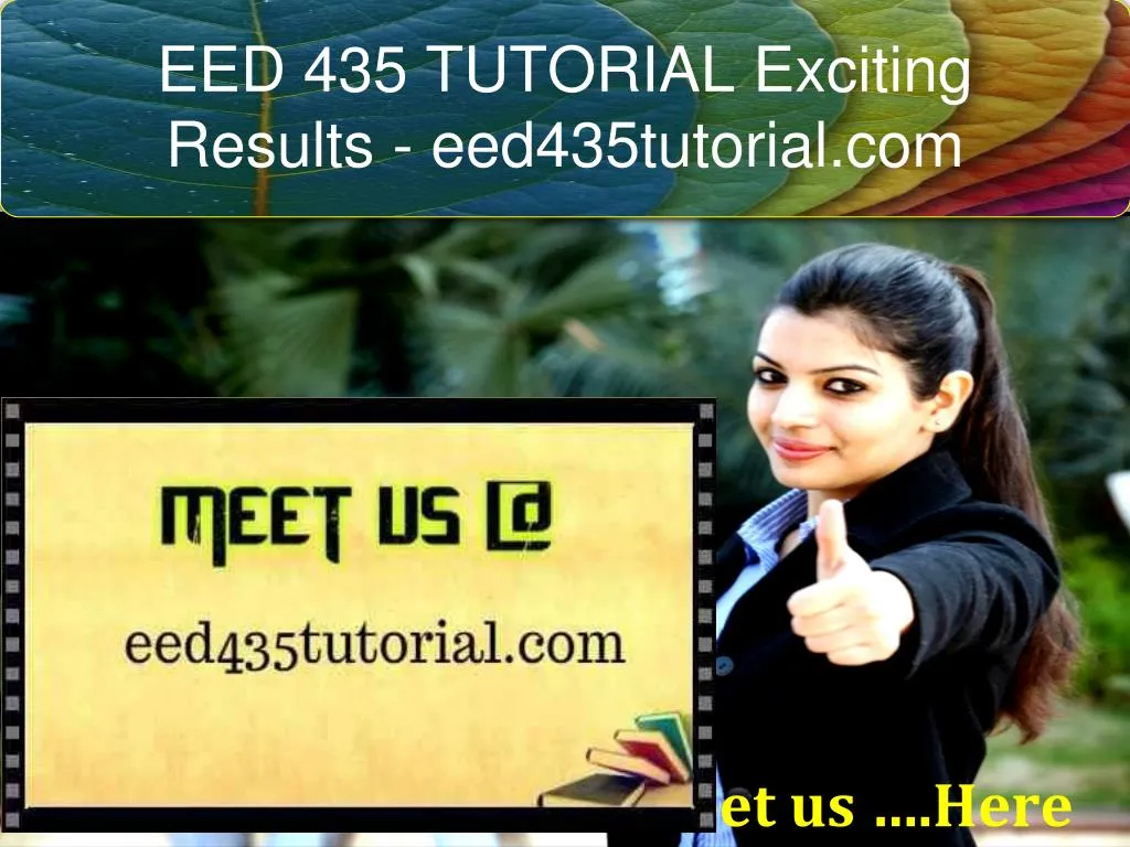 eed 435 tutorial exciting results eed435tutorial