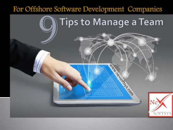 9 Tips to manage a Team of Offshore Software Development