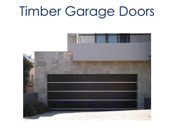 Timber Garage Doors