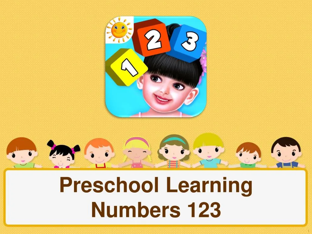 preschool learning numbers 123