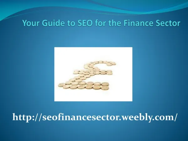 Your Guide to SEO for the Finance Sector