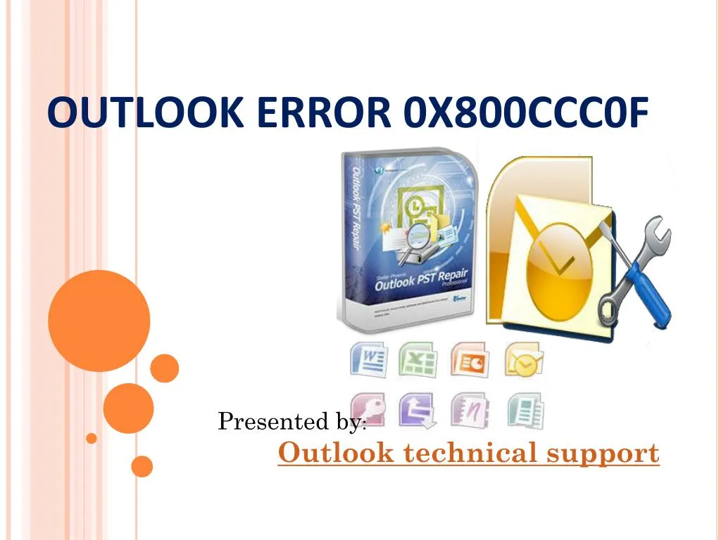 outlook error 0x800ccc0f