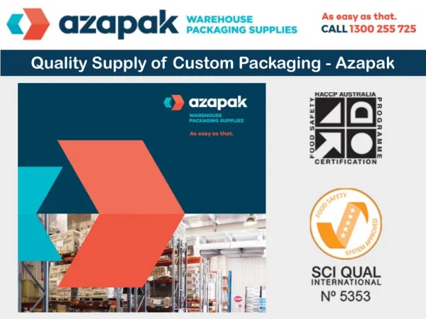 Quality Supply of Custom Packaging – Azapak