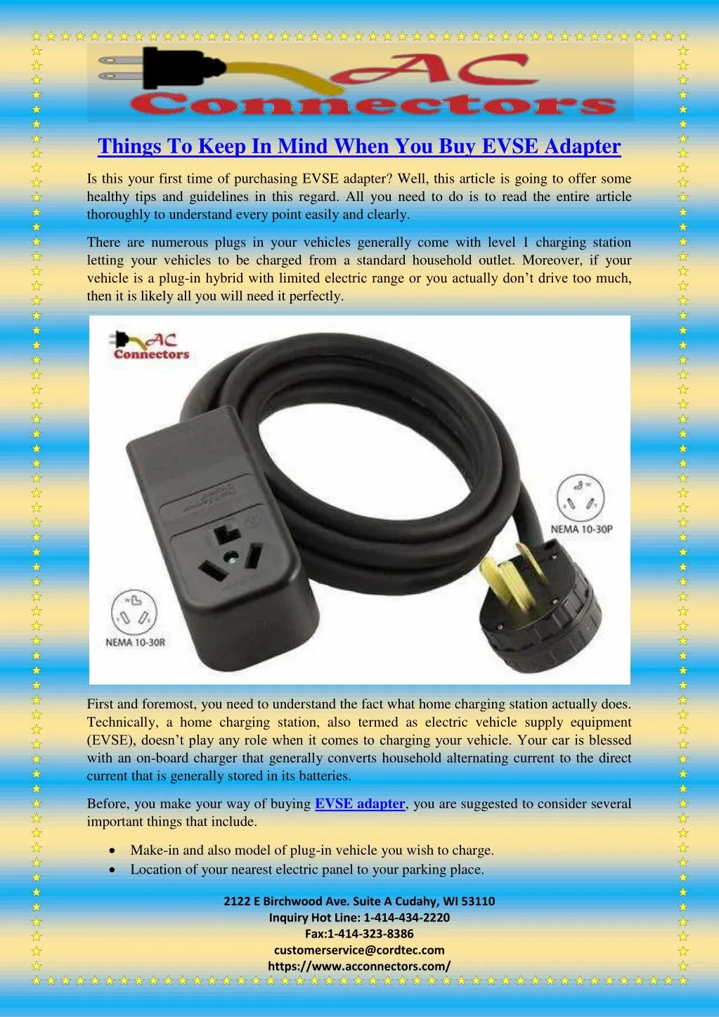 things to keep in mind when you buy evse adapter