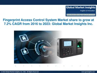 Optical Fingerprint Access Control System Market forecast to exceed $1.75bn by 2023 - slide 1