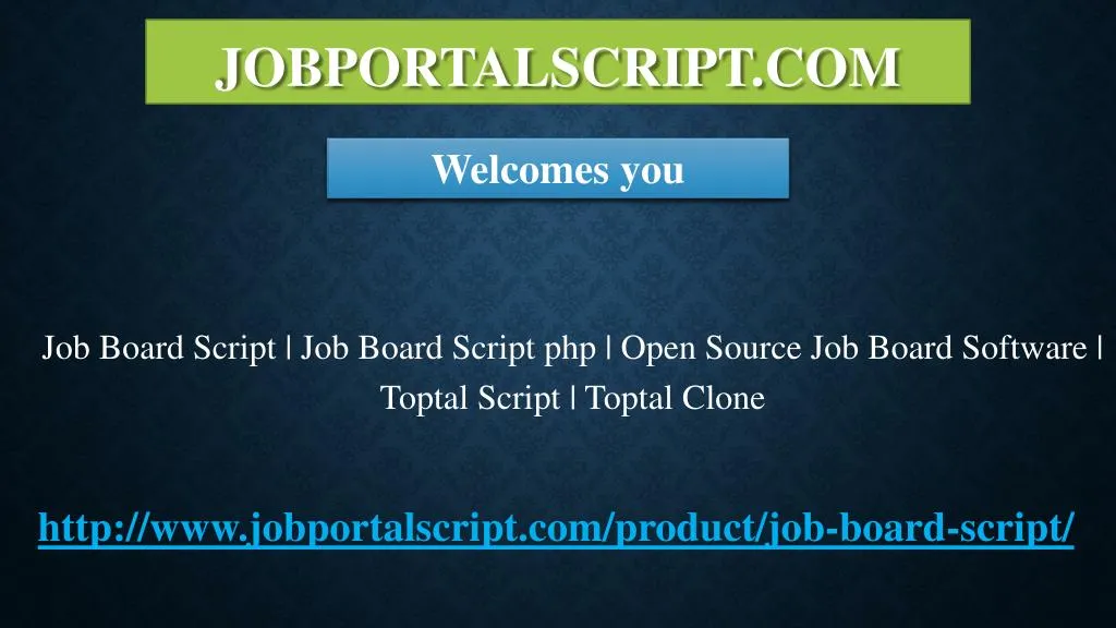 jobportalscript com