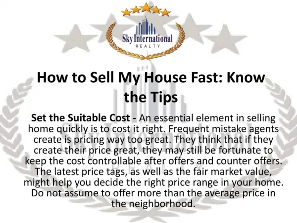 How to Sell My House Fast