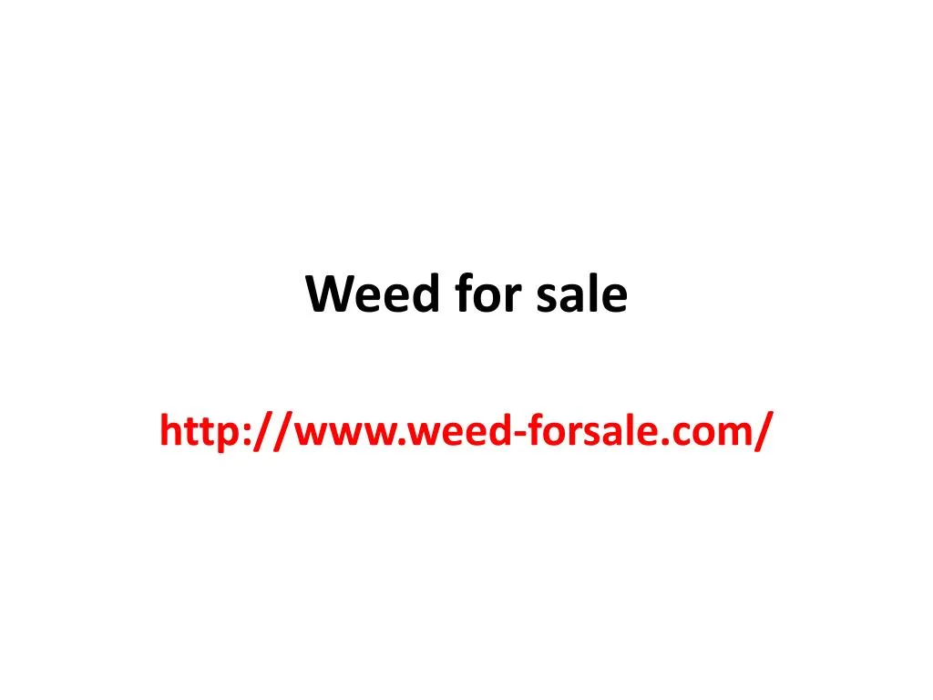 weed for sale