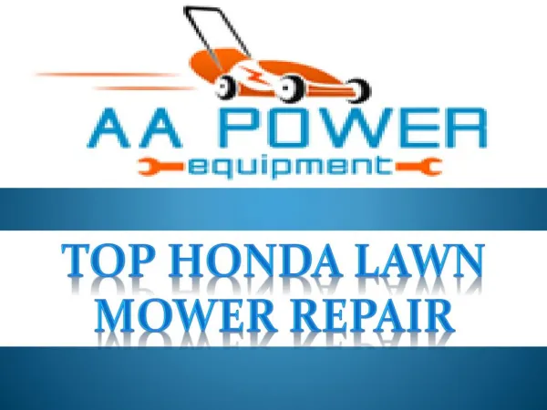 Honda lawn mower repair