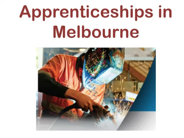 Apprenticeships Melbourne