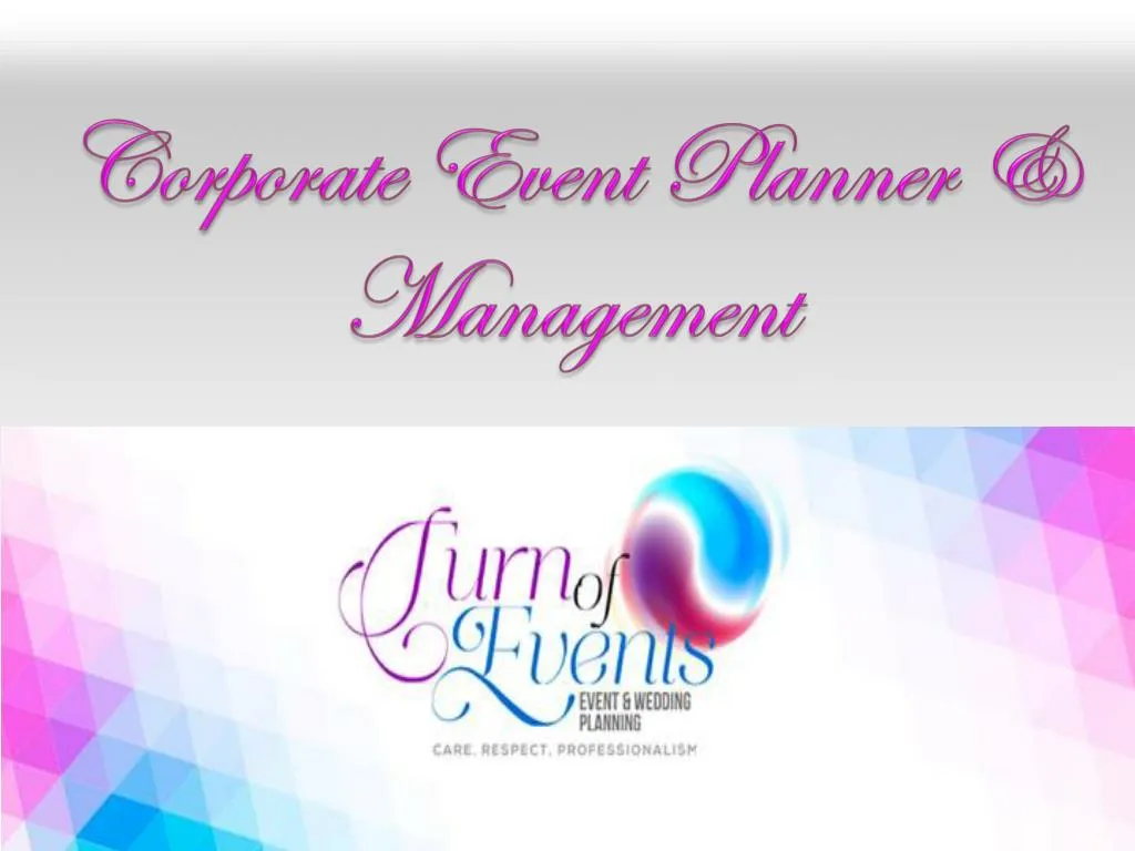 corporate event planner management