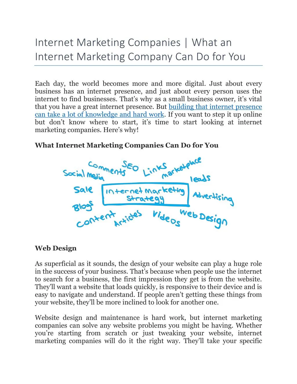 internet marketing companies what an internet