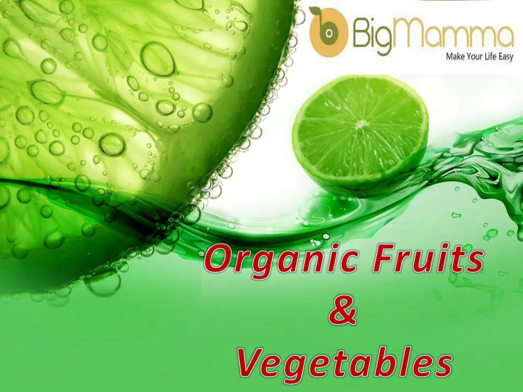 organic fruits vegetables