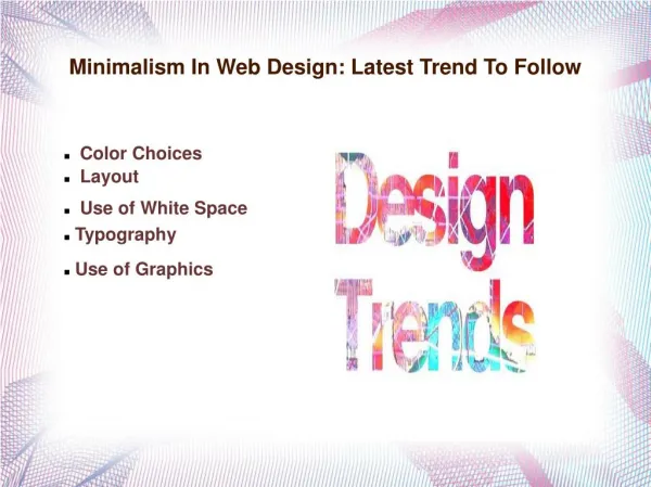 Minimalism In Web Design: Latest Trend To Follow