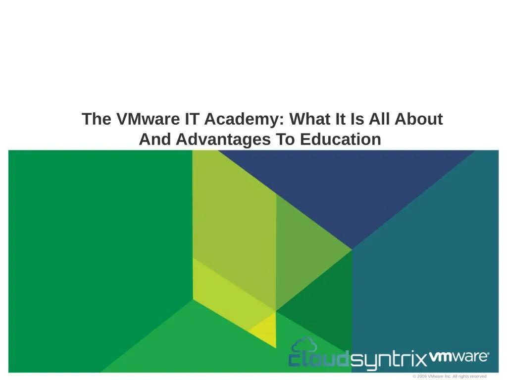 the vmware it academy what it is all about