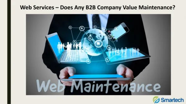 Web Services – Does Any B2B Company Value Maintenance?