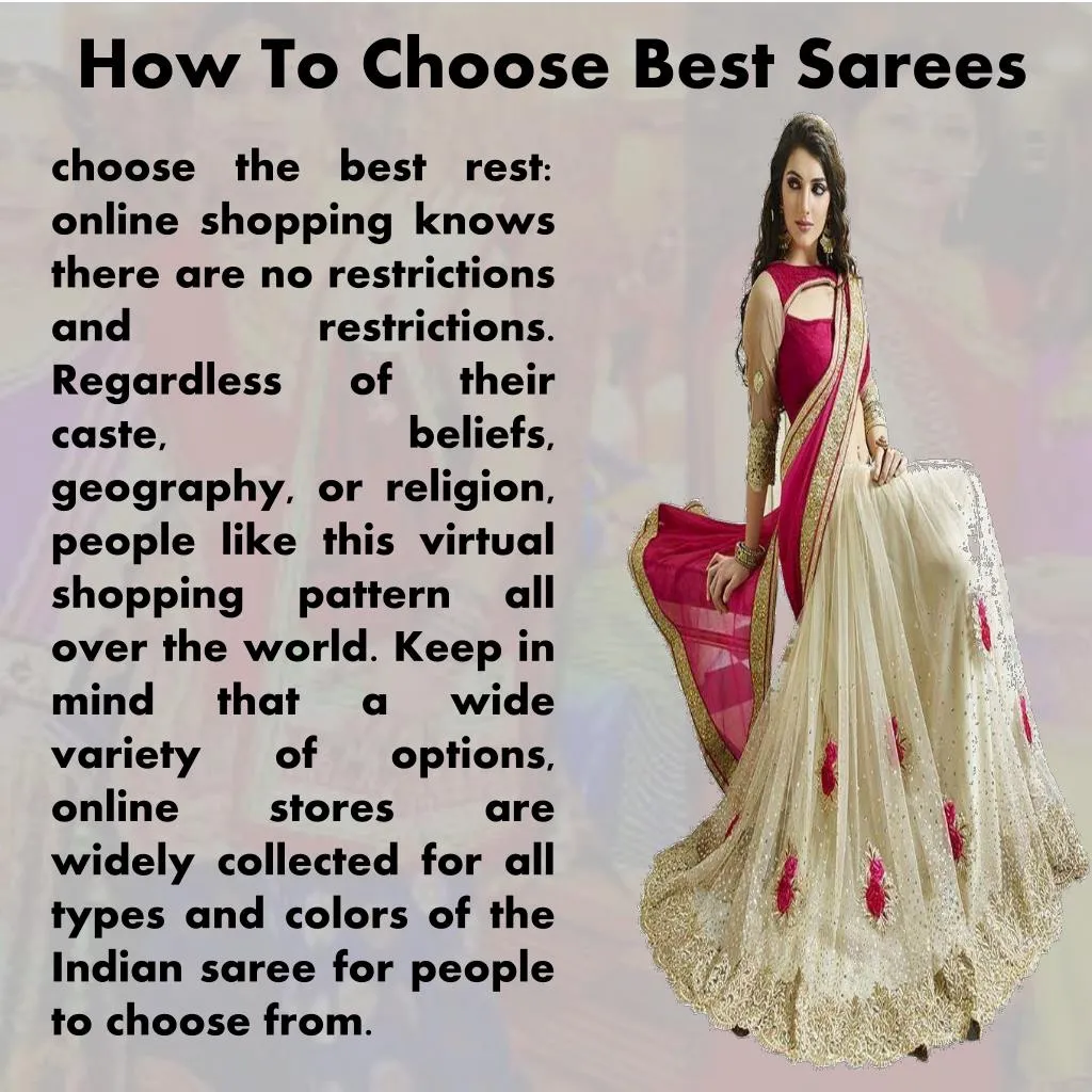 how to choose best sarees