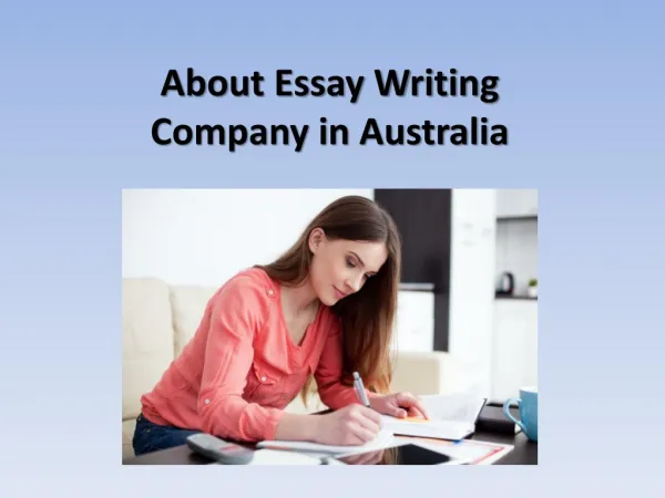 About essay writing company in australia