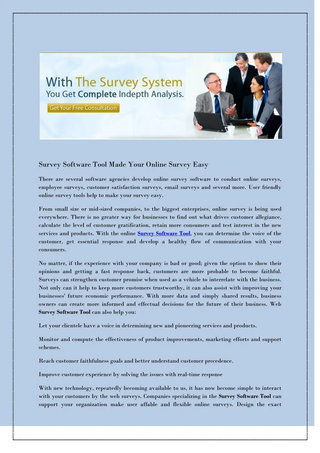 survey software tool made your online survey easy