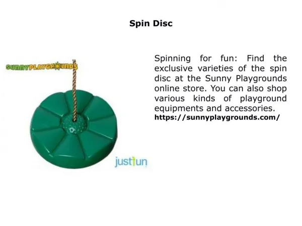 Spin Disc