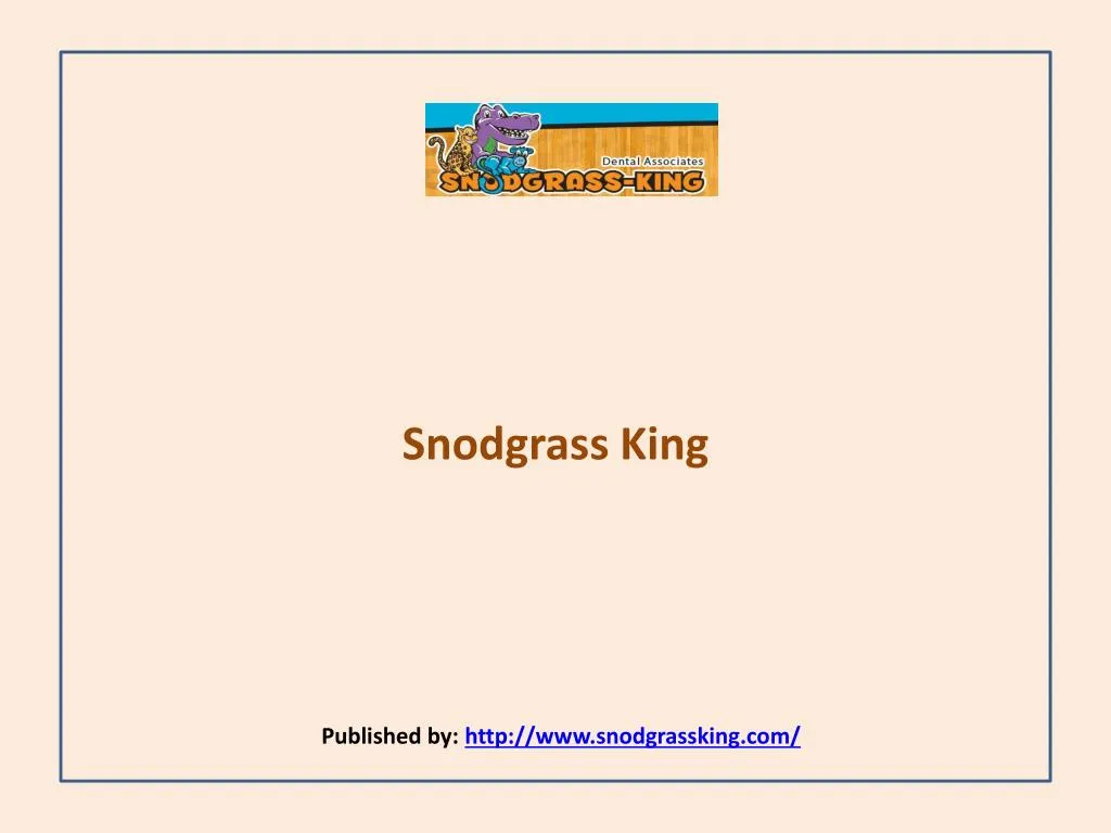 snodgrass king published by http www snodgrassking com