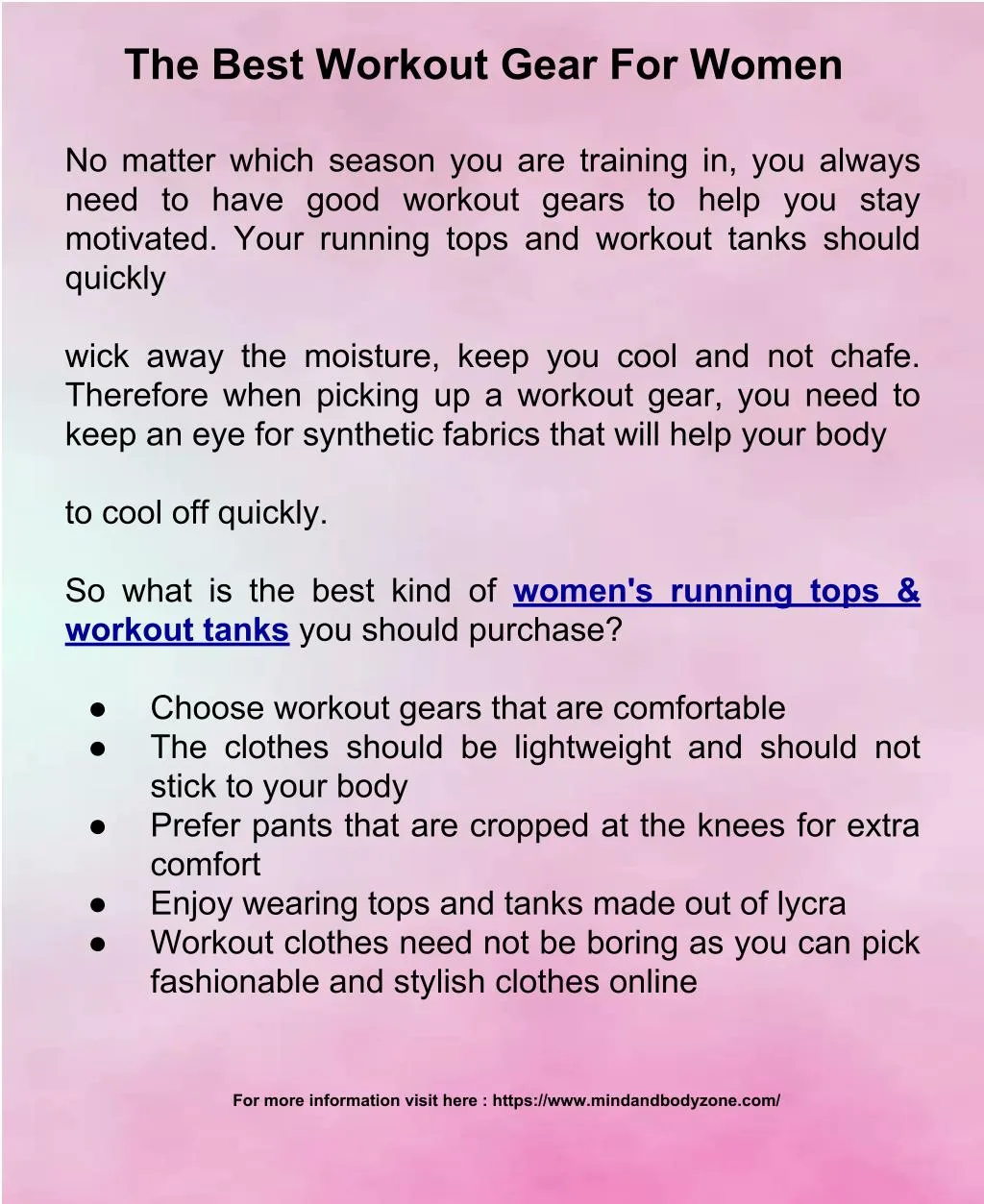 the best workout gear for women