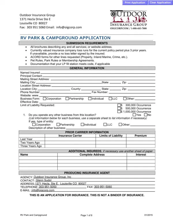 How To Apply For Rv Park & Campground Application?