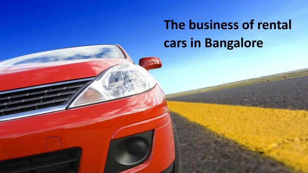 the business of rental cars in bangalore