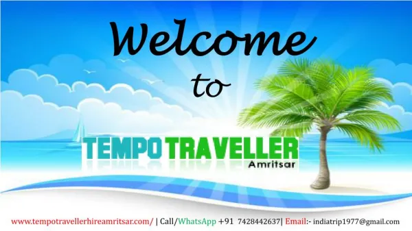Book Luxury tempo traveller Services Amritsar Tour