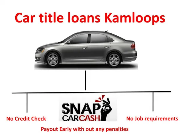 Car title loans Kamloops