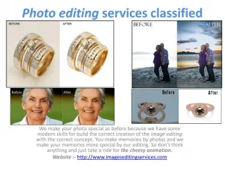 Photo editing services classified - slide 1
