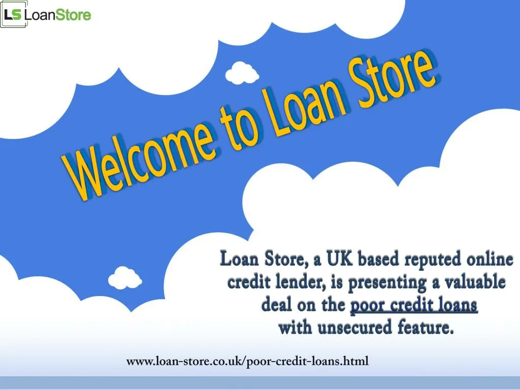welcome to loan store