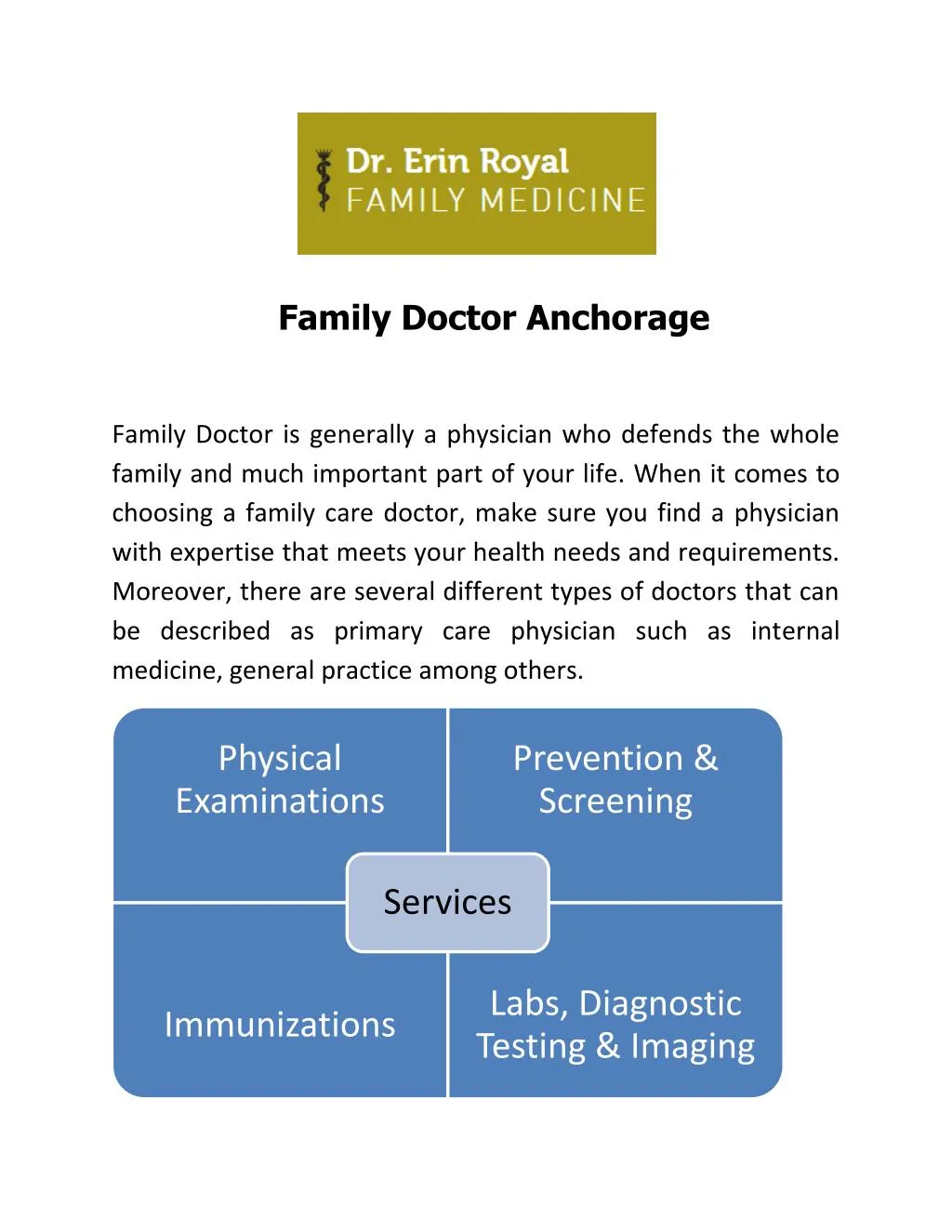 family doctor anchorage