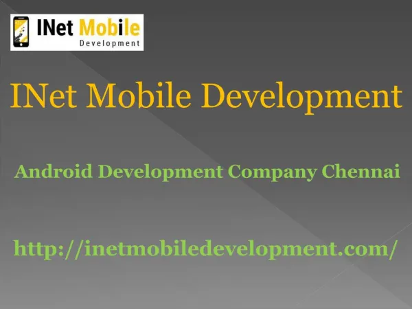 Android development company Chennai