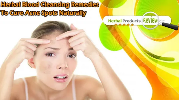 Herbal Blood Cleansing Remedies To Cure Acne Spots Naturally