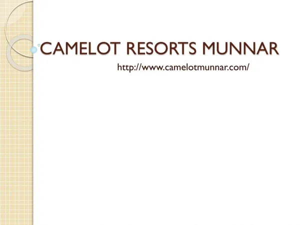 Hill Station Resort in Munnar