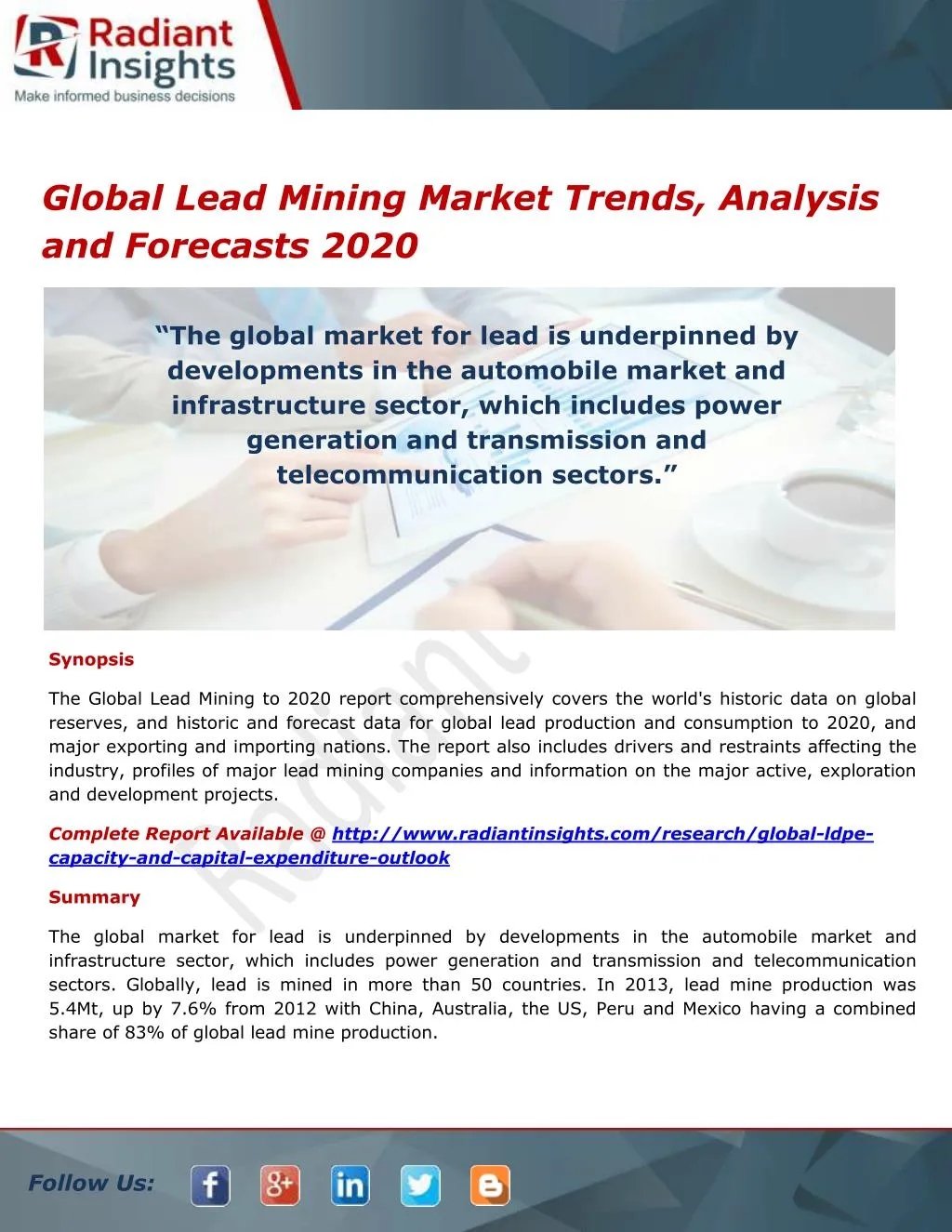 global lead mining market trends analysis