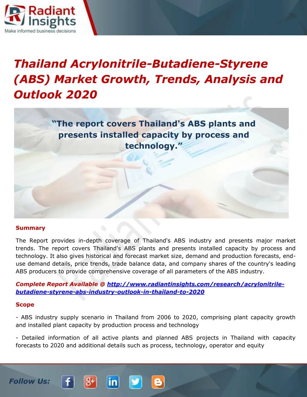 thailand acrylonitrile butadiene styrene