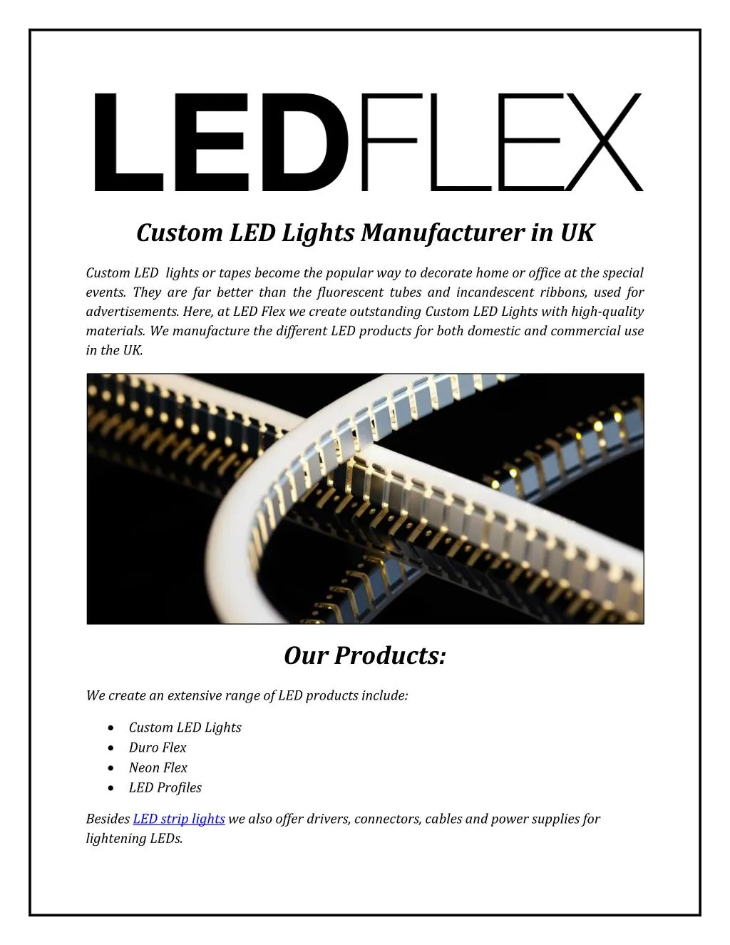 custom led lights manufacturer in uk custom
