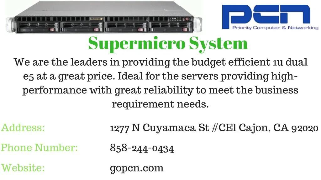 supermicro system we are the leaders in providing