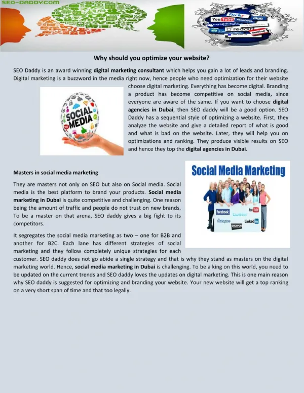 social media marketing in dubai