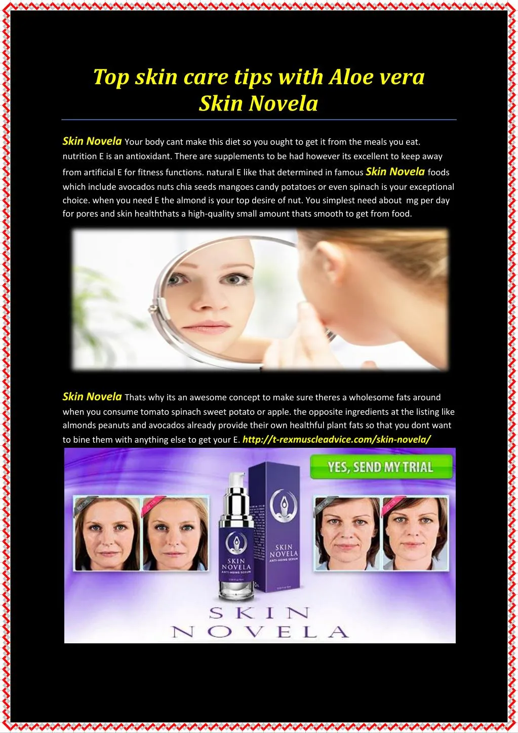 top skin care tips with aloe vera skin novela