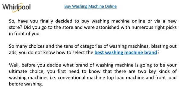 Get To Know The Differences Between Front Load And Top Load Washing Machine
