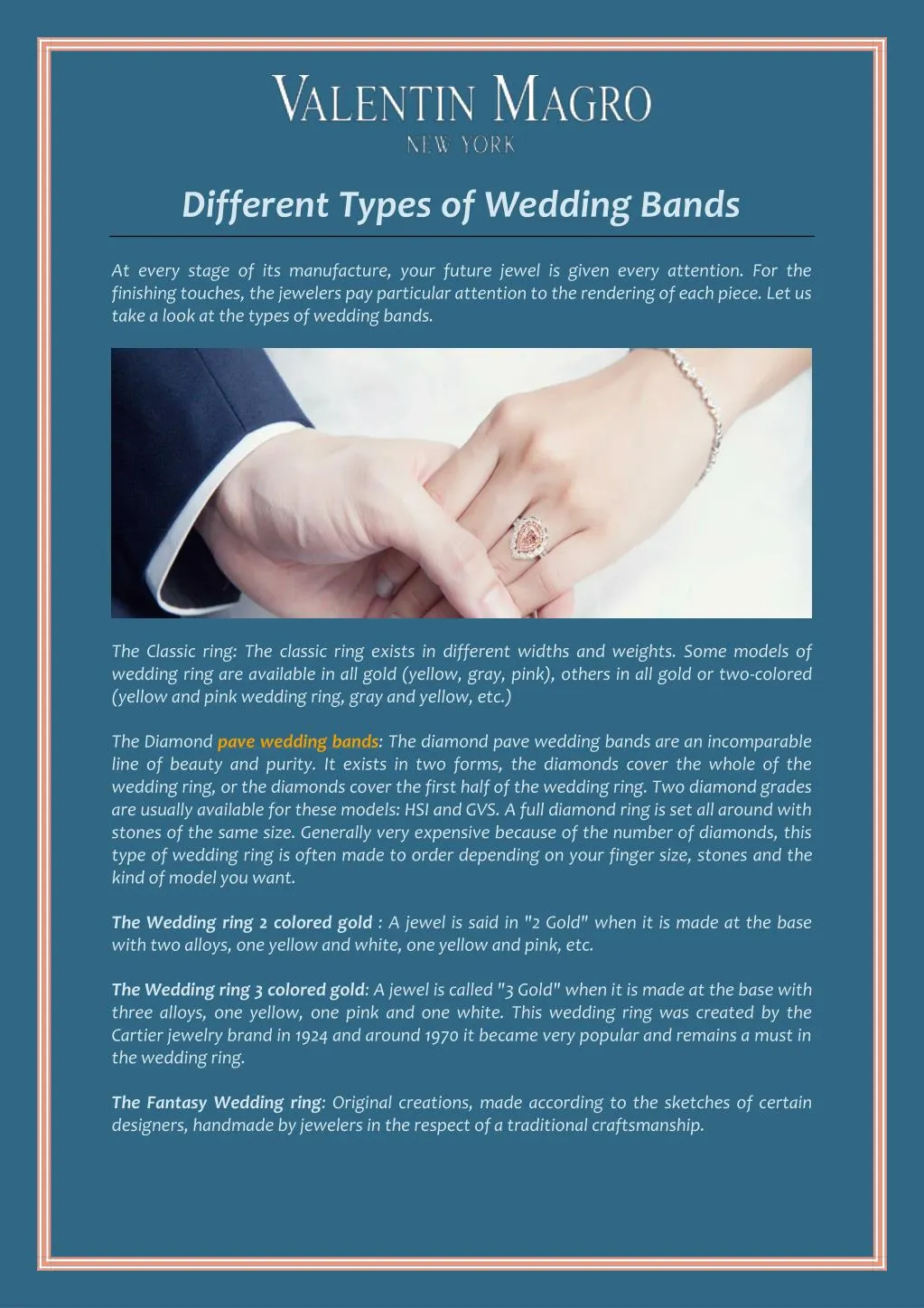 different types of wedding bands