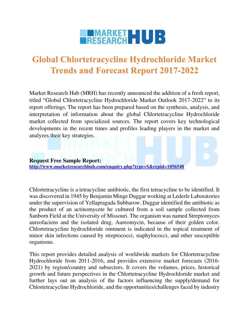 global chlortetracycline hydrochloride market